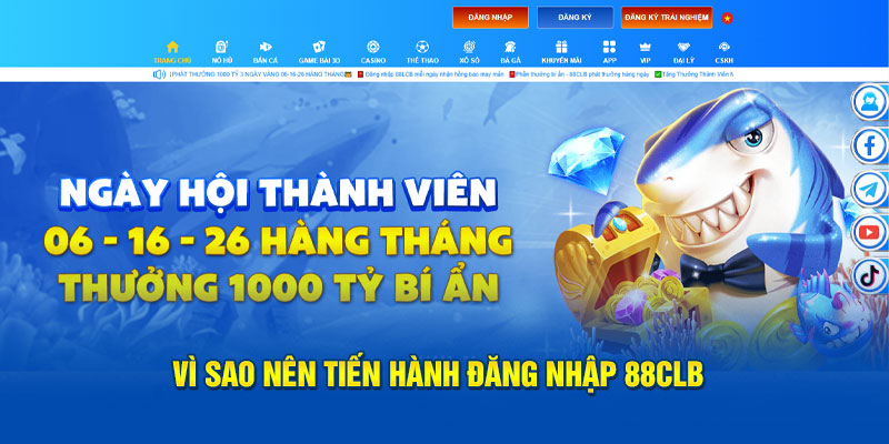 Vì sao nên đăng nhập 88clb